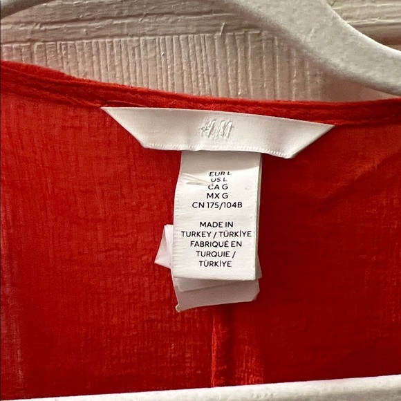 H&M Bold  Orange Long Dress - Picture 3 of 3